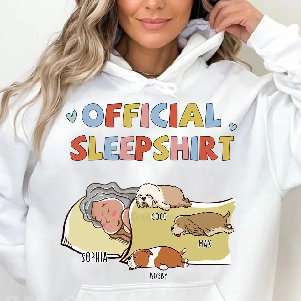 Sleeping Dog Sleepshirt - Personalized Custom Unisex T-Shirt,Hoodie