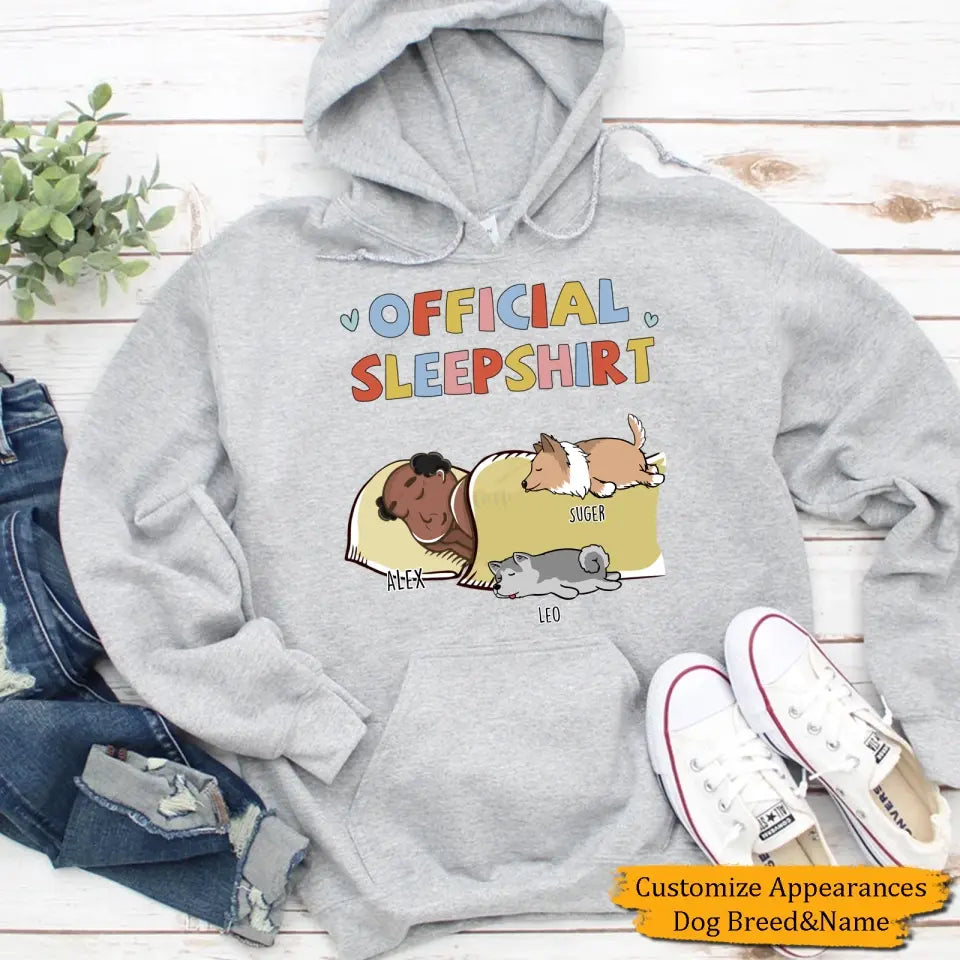 Sleeping Dog Sleepshirt - Personalized Custom Unisex T-Shirt,Hoodie