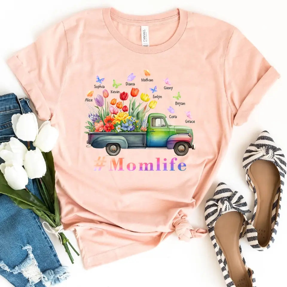 Mom And Daughter - Personalized Truckloads of Love Art T-Shirt, Hoodie - Best Gift for Mother's Day