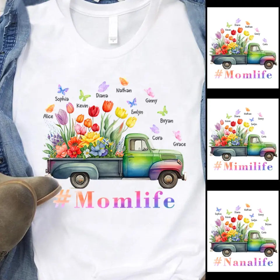 Mom And Daughter - Personalized Truckloads of Love Art T-Shirt, Hoodie - Best Gift for Mother's Day