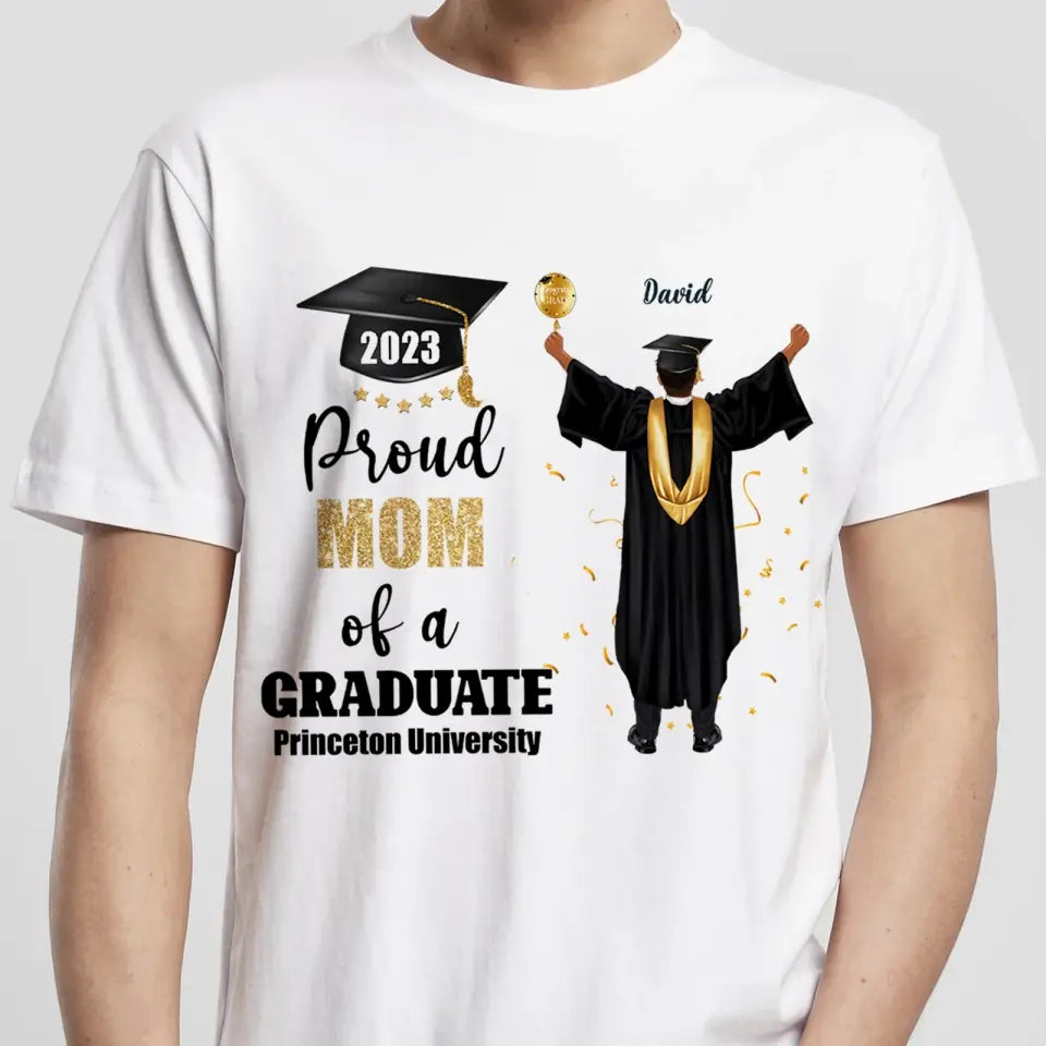 Proud Family Of A Graduate - Personalized Graduate T-Shirt Hoodie - Graduation Gift