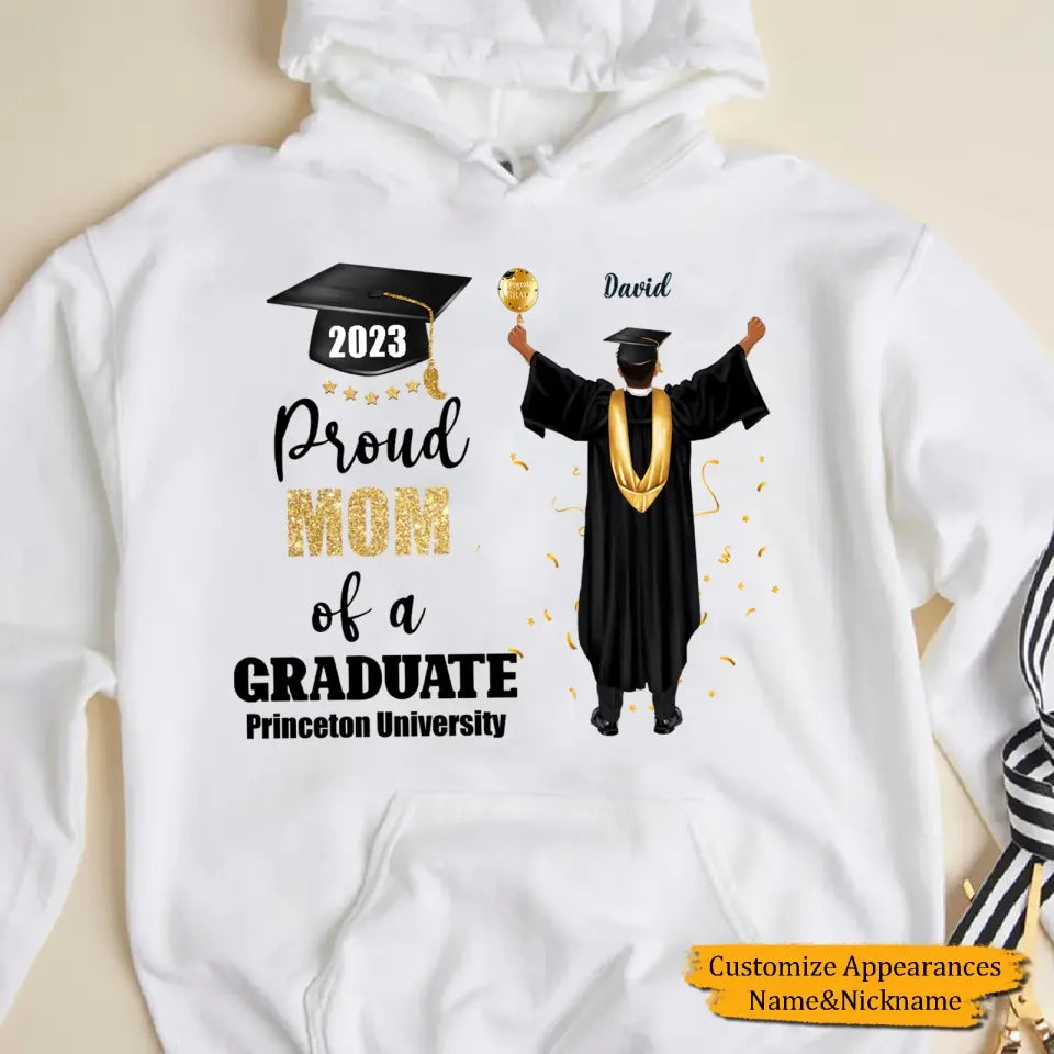 Proud Family Of A Graduate - Personalized Graduate T-Shirt Hoodie - Graduation Gift