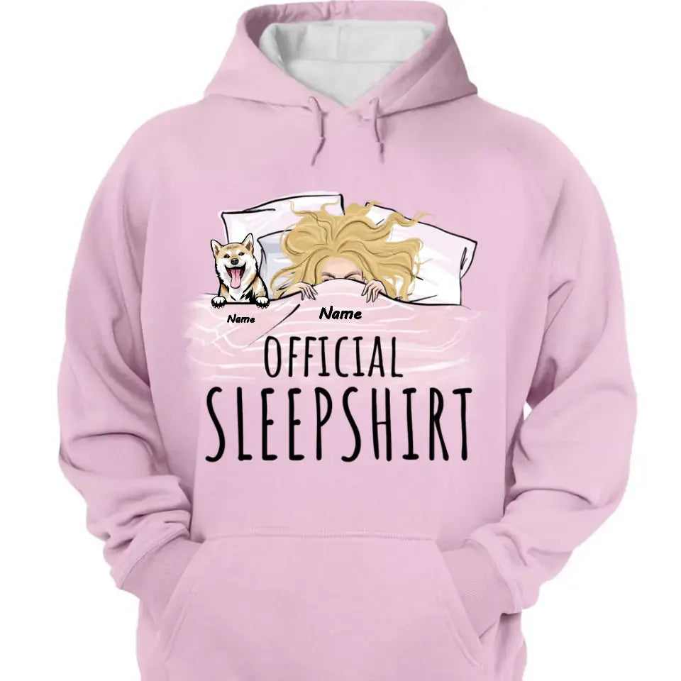 Official Sleepshirt - Personalized Dog Shirt - Gifts For Dog Mom, Dog Lovers