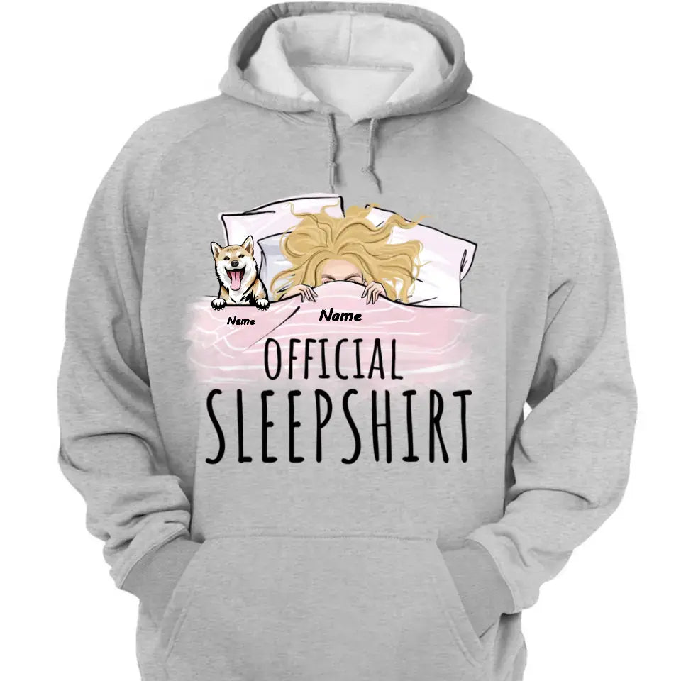 Official Sleepshirt - Personalized Dog Shirt - Gifts For Dog Mom, Dog Lovers