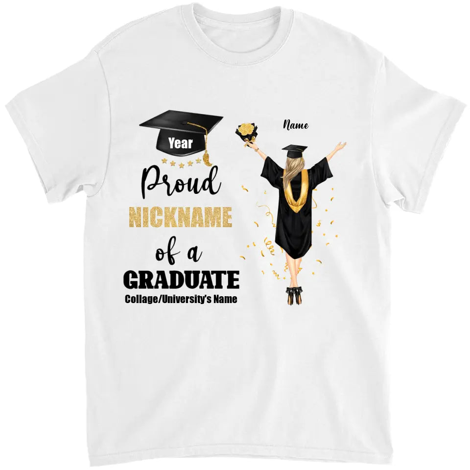 Proud Family Of A Graduate - Personalized Graduate T-Shirt Hoodie - Graduation Gift