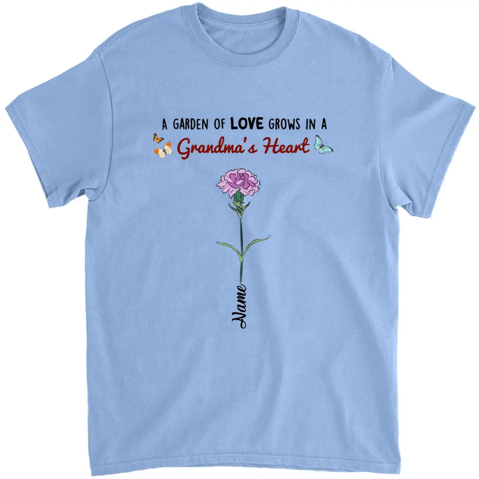 Garden Of Love - Personalized Shirt - Loving, Birthday Gift For Grandma, Grandmother