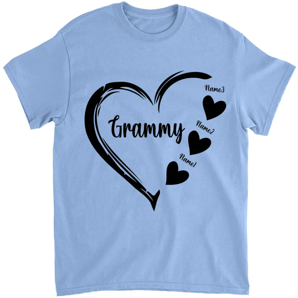 Grandma and Grandkids, Personalized Grandma T-Shirt, Hoodie - Best Gift for Mother's Day