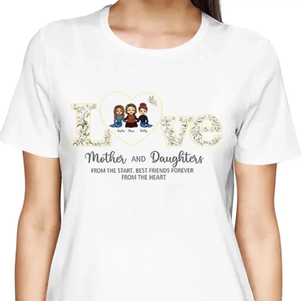 Mom And Daughter - Personalized Truckloads of Love Art T-Shirt, Hoodie - Best Gift for Mother's Day