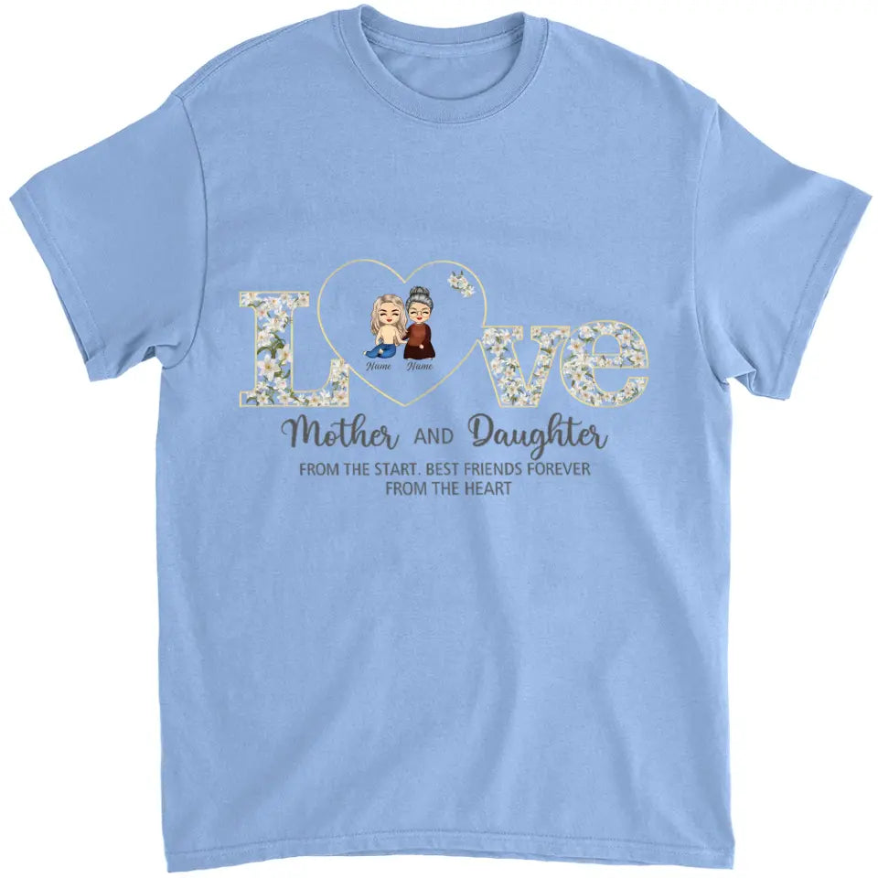 Mom And Daughter - Personalized Truckloads of Love Art T-Shirt, Hoodie - Best Gift for Mother's Day