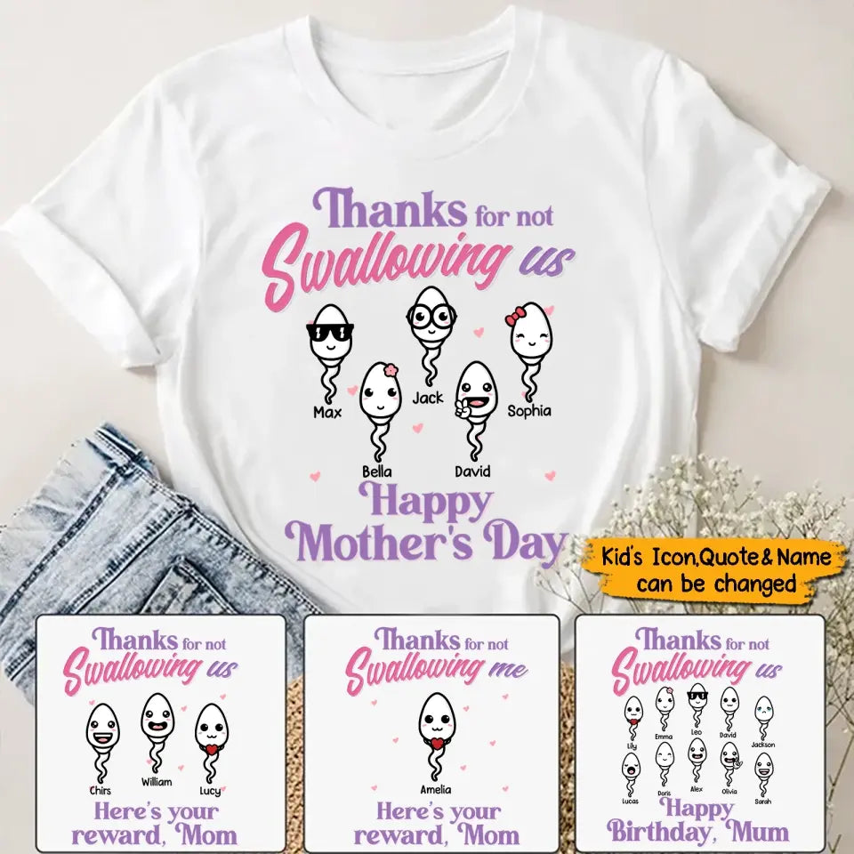 Happy Mother's Day - Family Personalized Custom Unisex T-shirt, Hoodie, Sweatshirt - Mother's Day, Birthday Gift For Mom