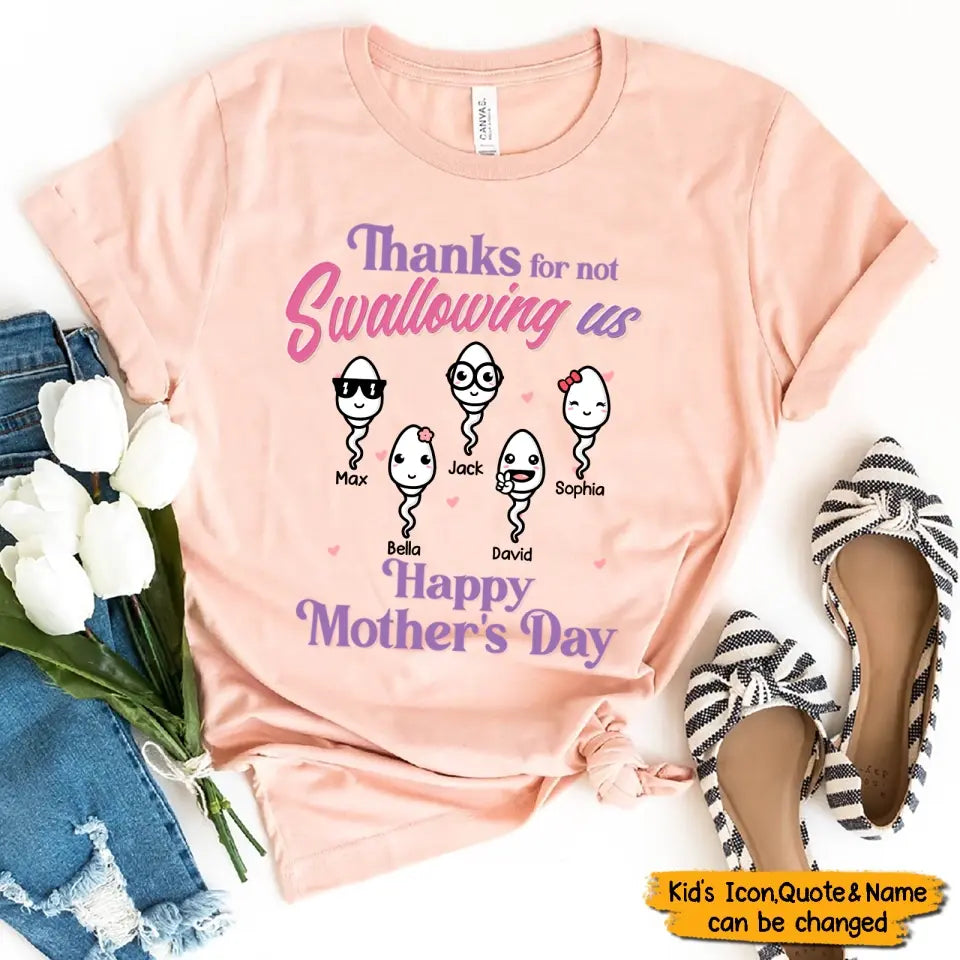 Happy Mother's Day - Family Personalized Custom Unisex T-shirt, Hoodie, Sweatshirt - Mother's Day, Birthday Gift For Mom