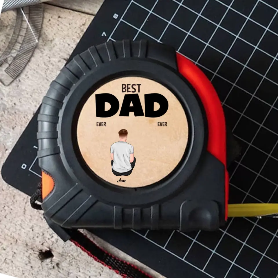 Personalized Tape Measure - This Dad is loved beyond Measure