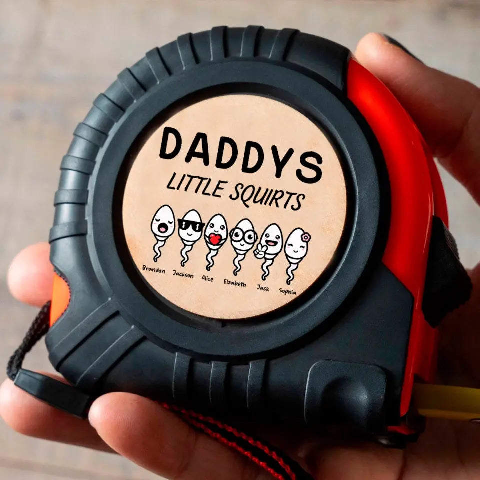 Little Cute Kids Happy Father's Day Personalized Tape Measure - Custom Gift for Father,Grandpa