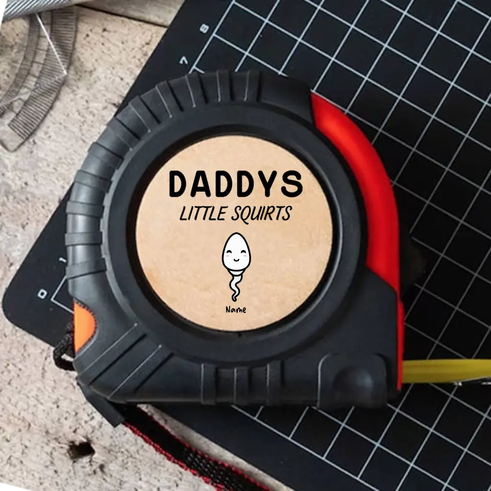 Little Cute Kids Happy Father's Day Personalized Tape Measure - Custom Gift for Father,Grandpa