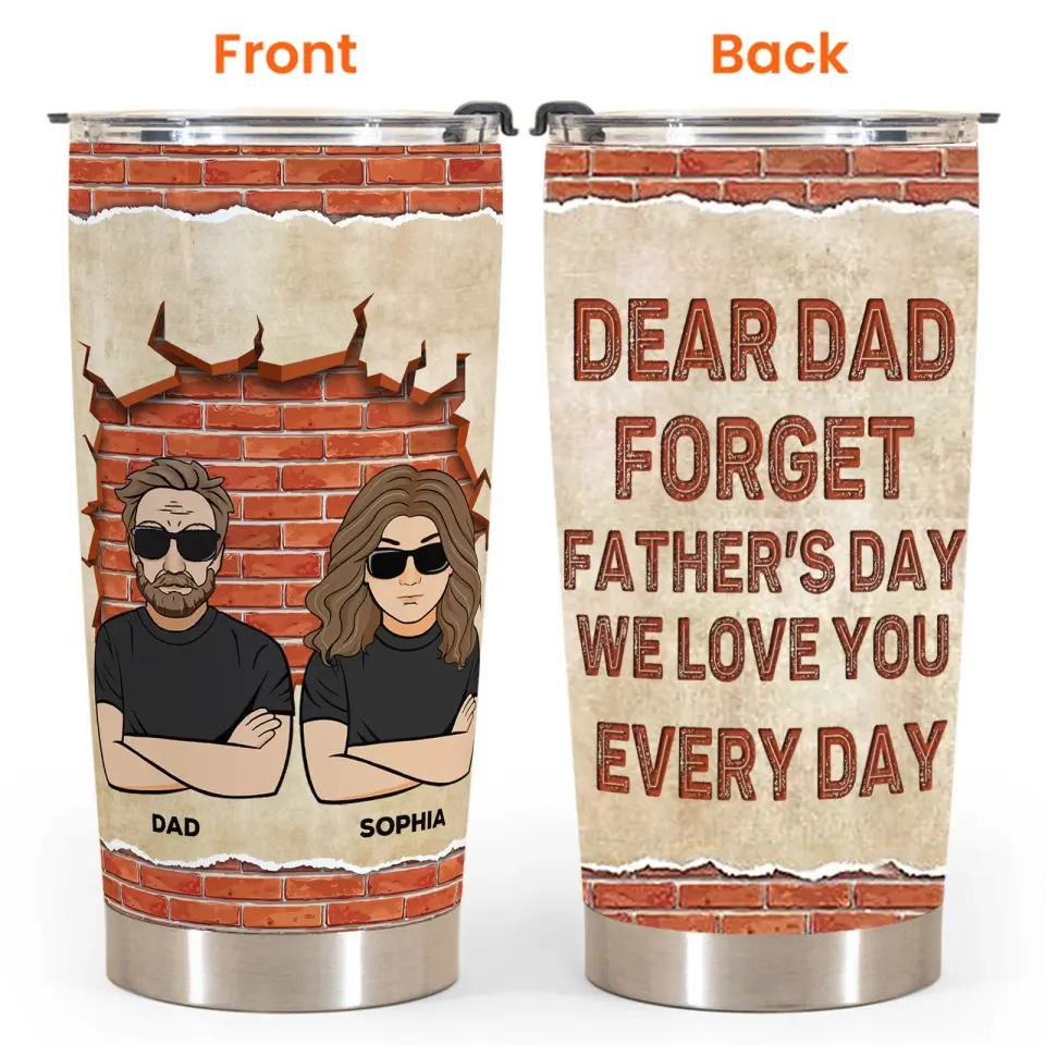 Like Father, Like Daughter ...Oh Crap - Personalized Tumbler Cup - Father's Day Gift