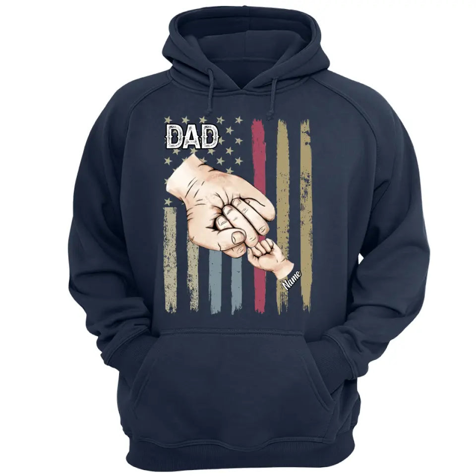 Dad Grandpa And Kids - Birthday, Loving Gift For Family - Personalized Custom T Shirt and Hoodie