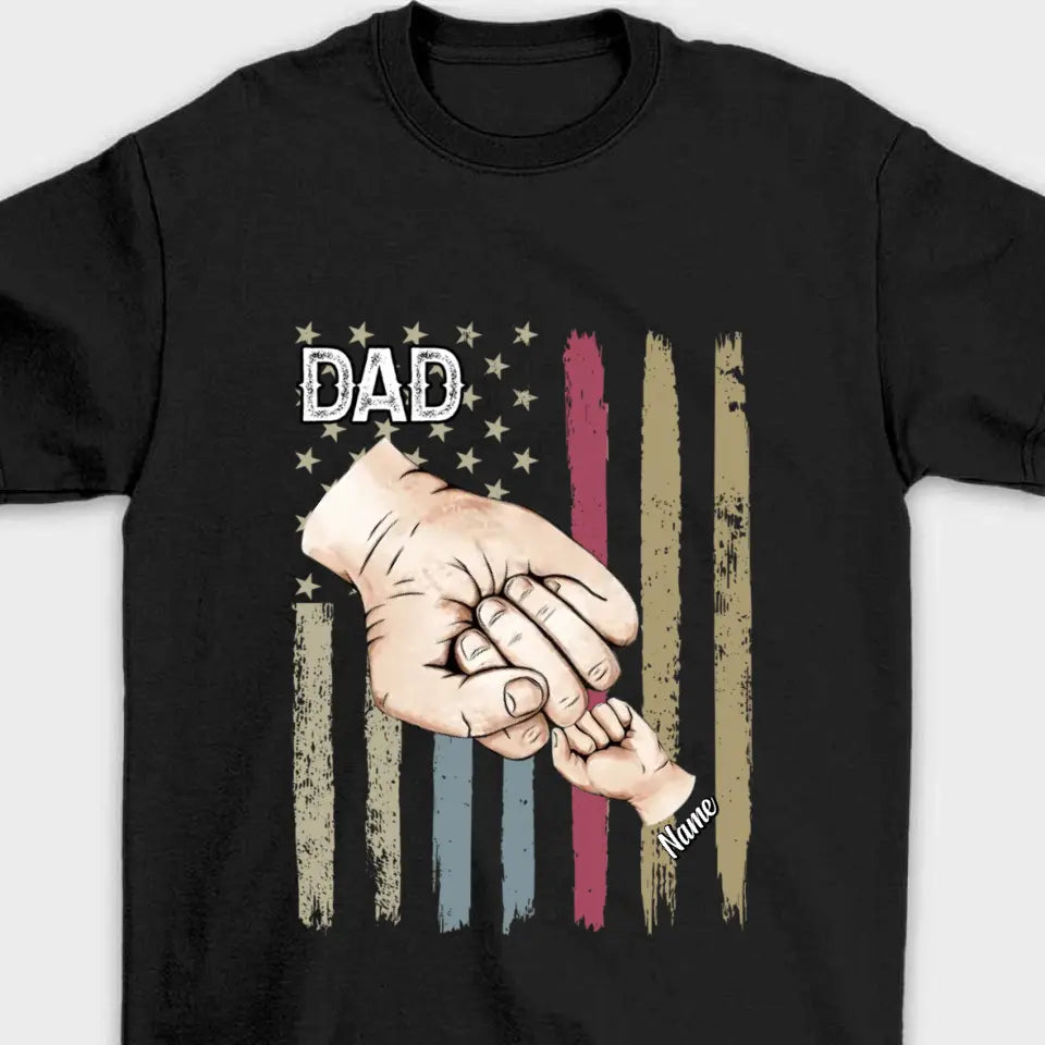 Dad Grandpa And Kids - Birthday, Loving Gift For Family - Personalized Custom T Shirt and Hoodie