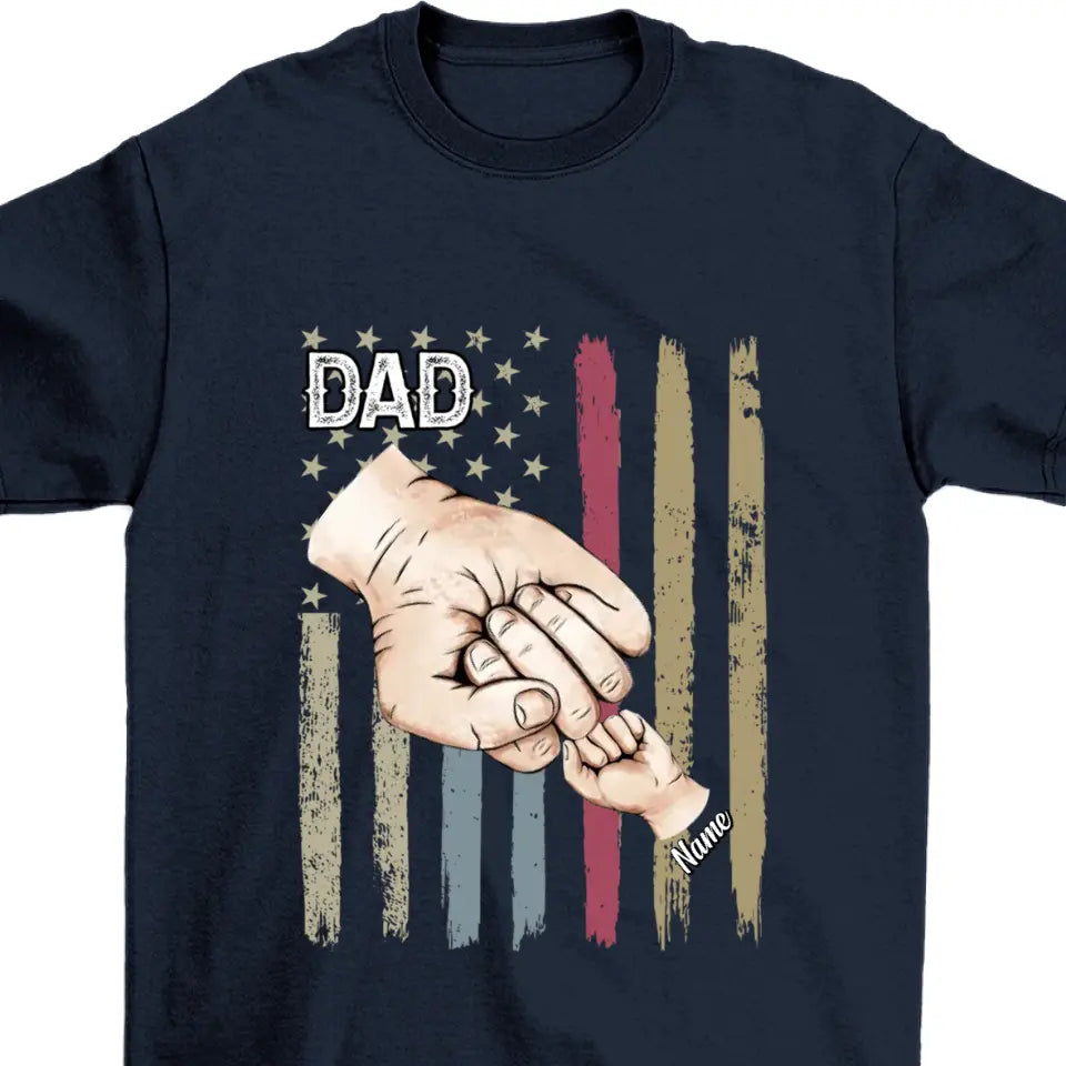 Dad Grandpa And Kids - Birthday, Loving Gift For Family - Personalized Custom T Shirt and Hoodie