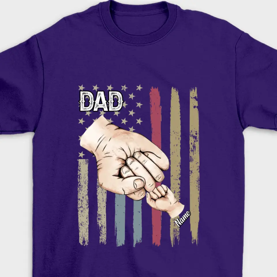 Dad Grandpa And Kids - Birthday, Loving Gift For Family - Personalized Custom T Shirt and Hoodie