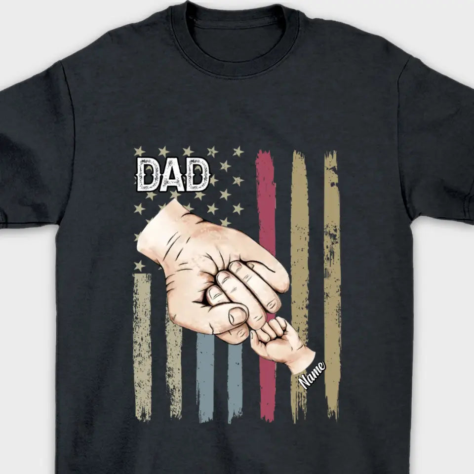 Dad Grandpa And Kids - Birthday, Loving Gift For Family - Personalized Custom T Shirt and Hoodie