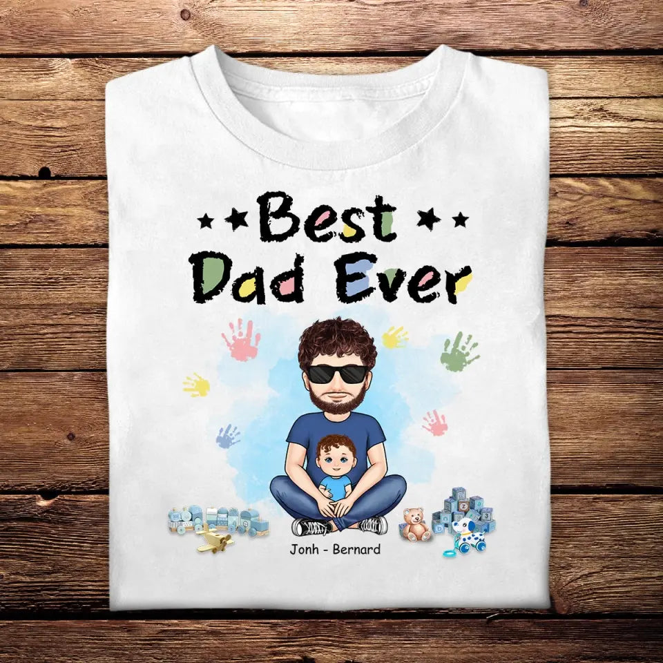 Dad Son Daughter - Personalized Apparel - Gift For Father