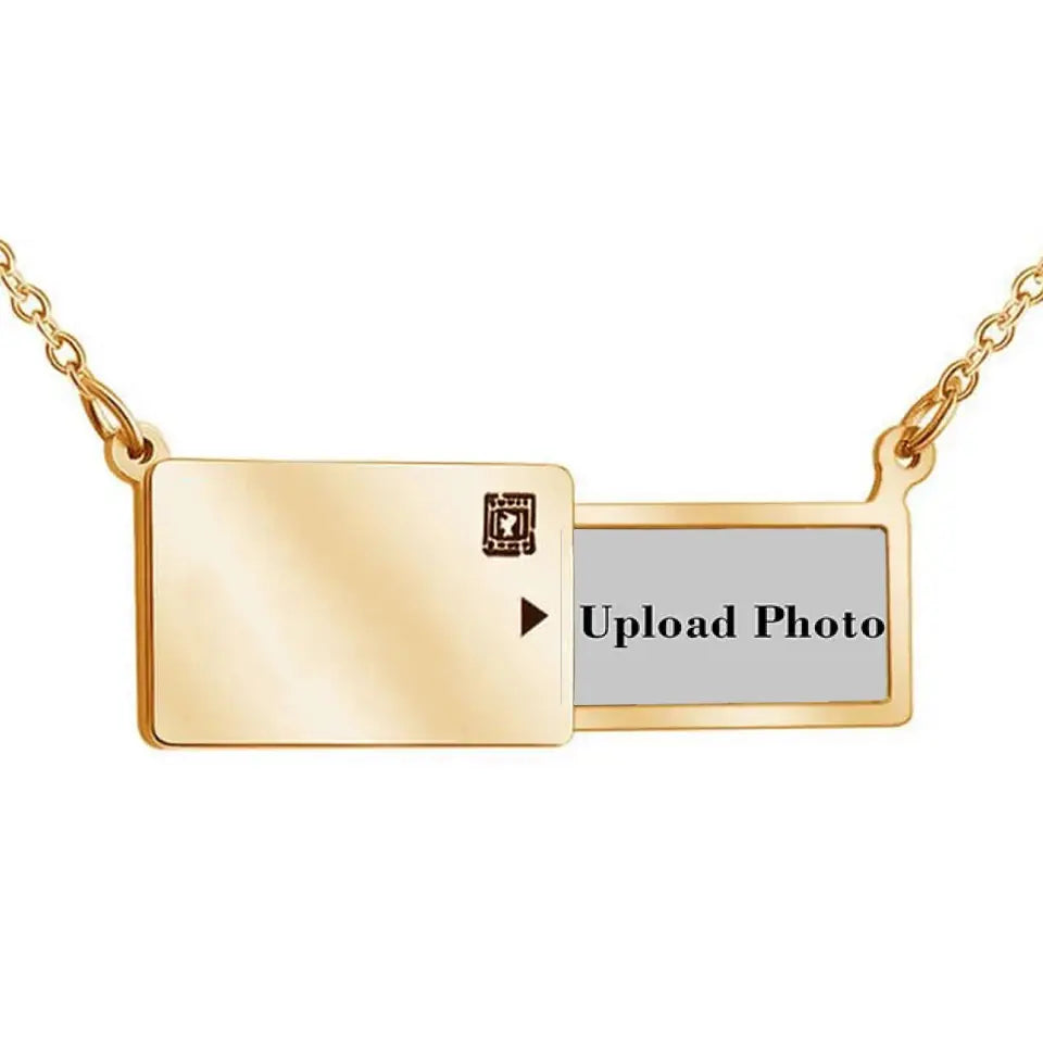 Personalized Photo Envelope Necklace