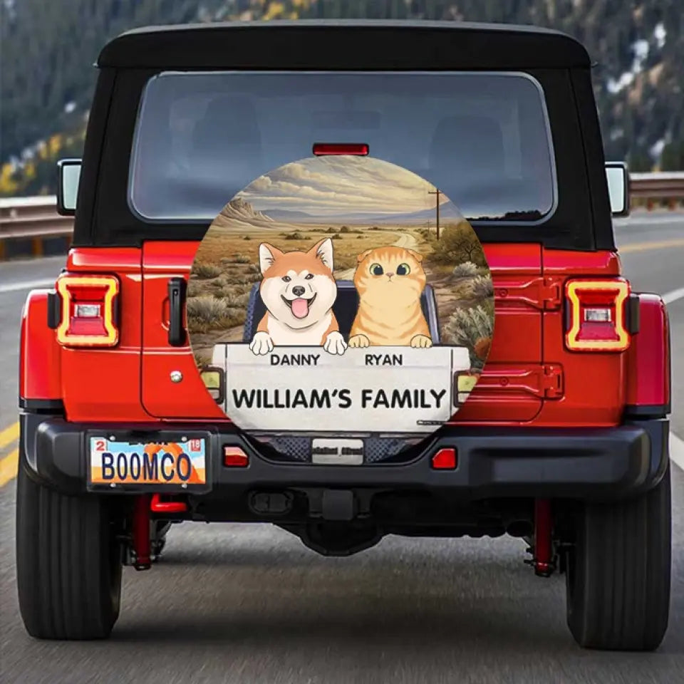 Let's Take A Trip - Personalized Pet Spare Tire Cover Custom Gift