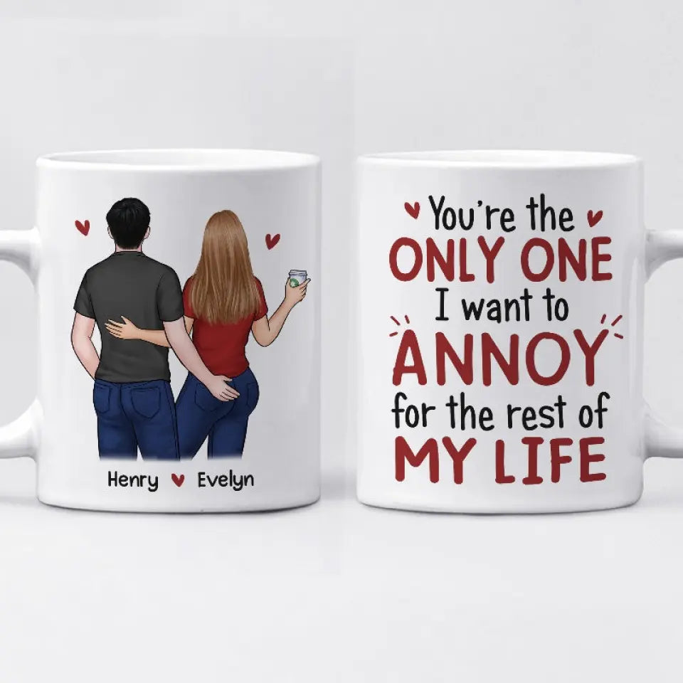 I Promise To Always Be By Your Side - Couple Personalized Custom Mug - Gift For Husband Wife, Anniversary