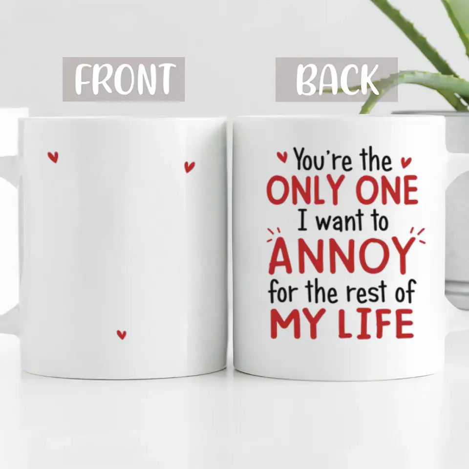 I Promise To Always Be By Your Side - Couple Personalized Custom Mug - Gift For Husband Wife, Anniversary