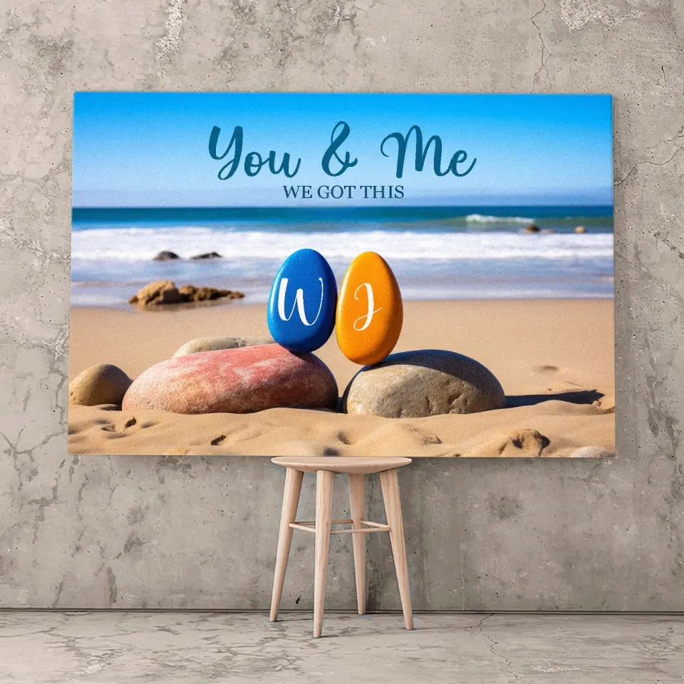 You & Me We Got This - Custom Personalized Canvas - Anniversary Gift, Birthday Gift