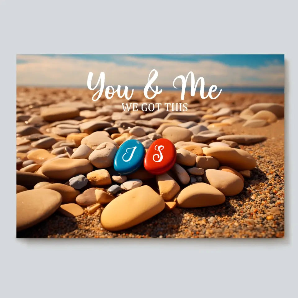 You & Me We Got This - Custom Personalized Couple Canvas