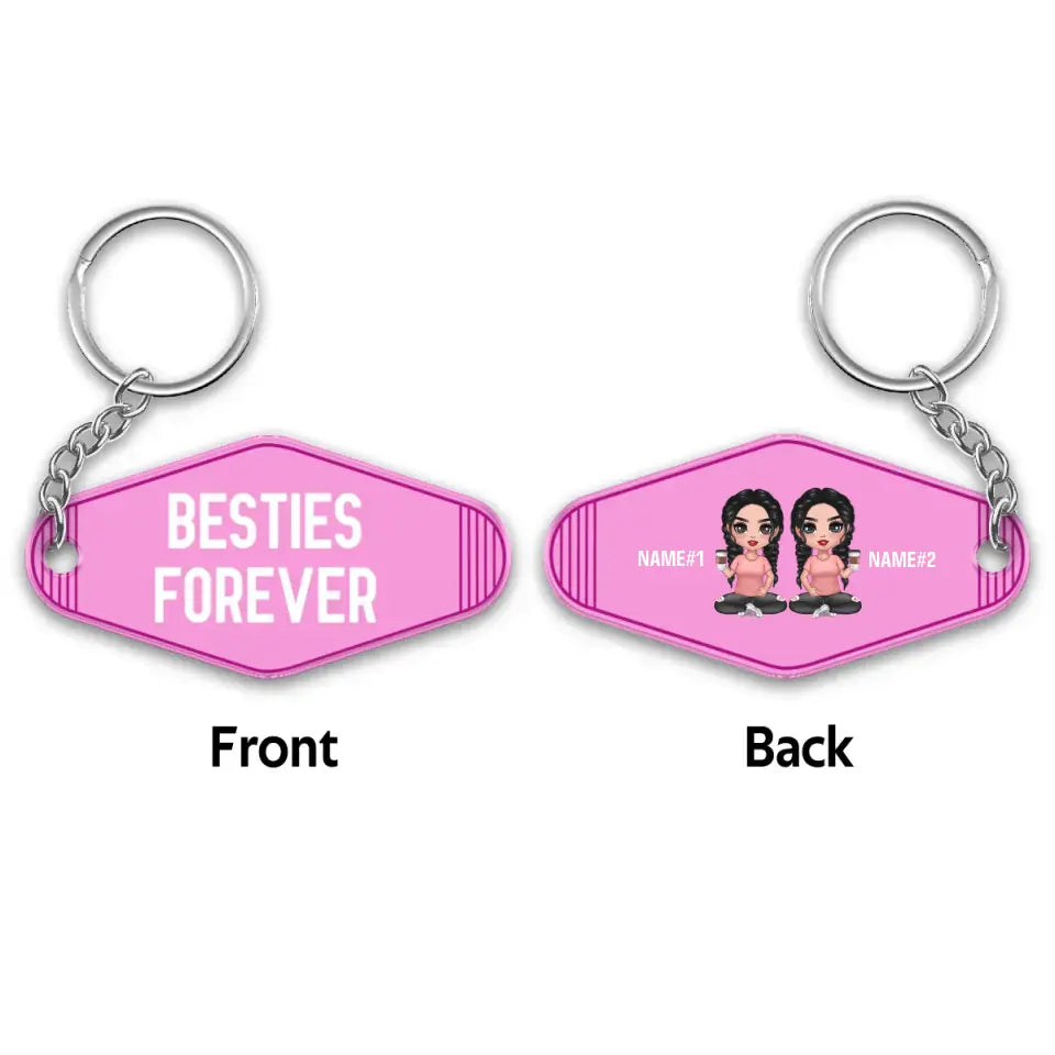 Drive Safe Doll Besties Simple Personalized Acrylic Keychain