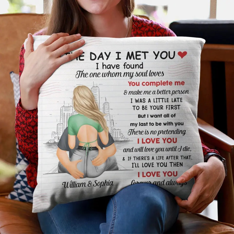 I Love You Forever And Always - Personalized Pillow