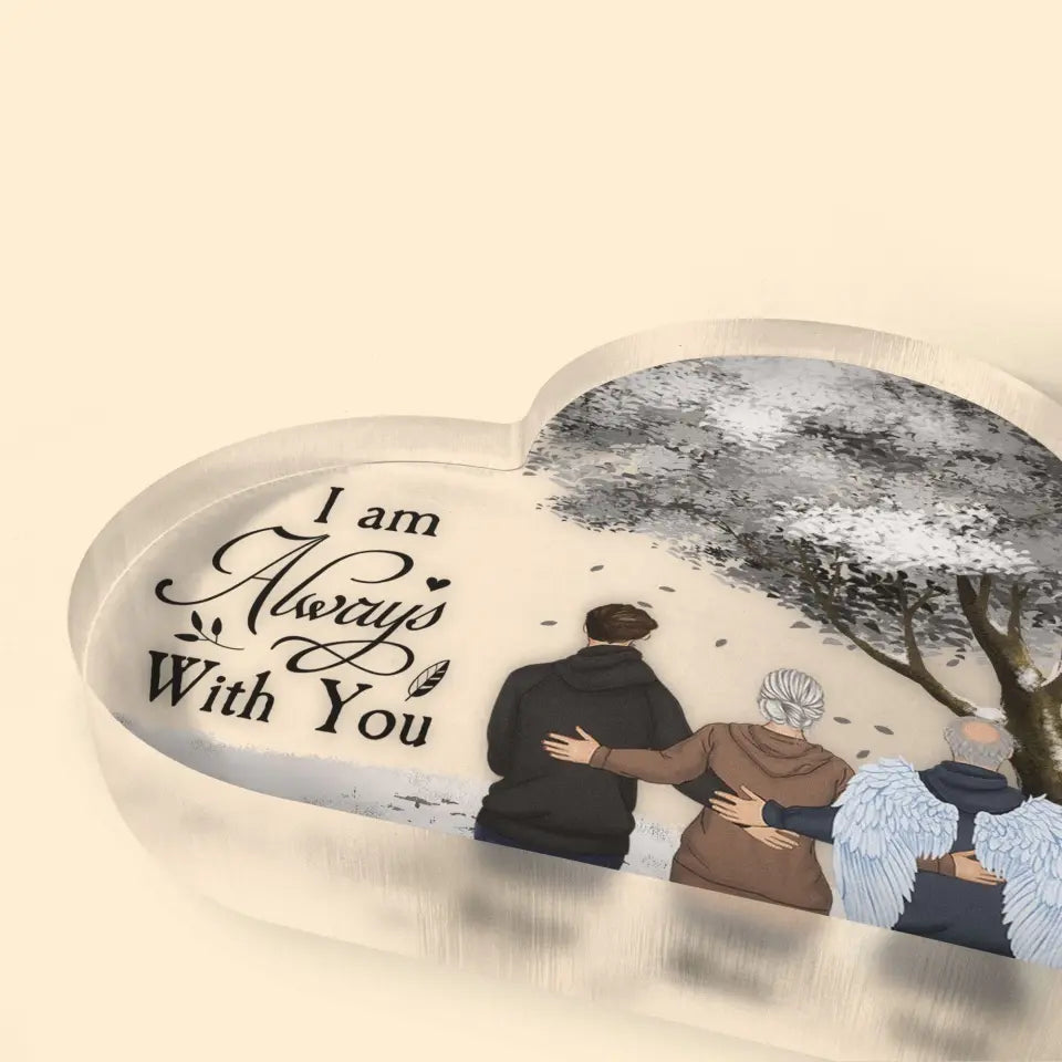 Always In My Heart - Personalized Heart Acrylic Plaque