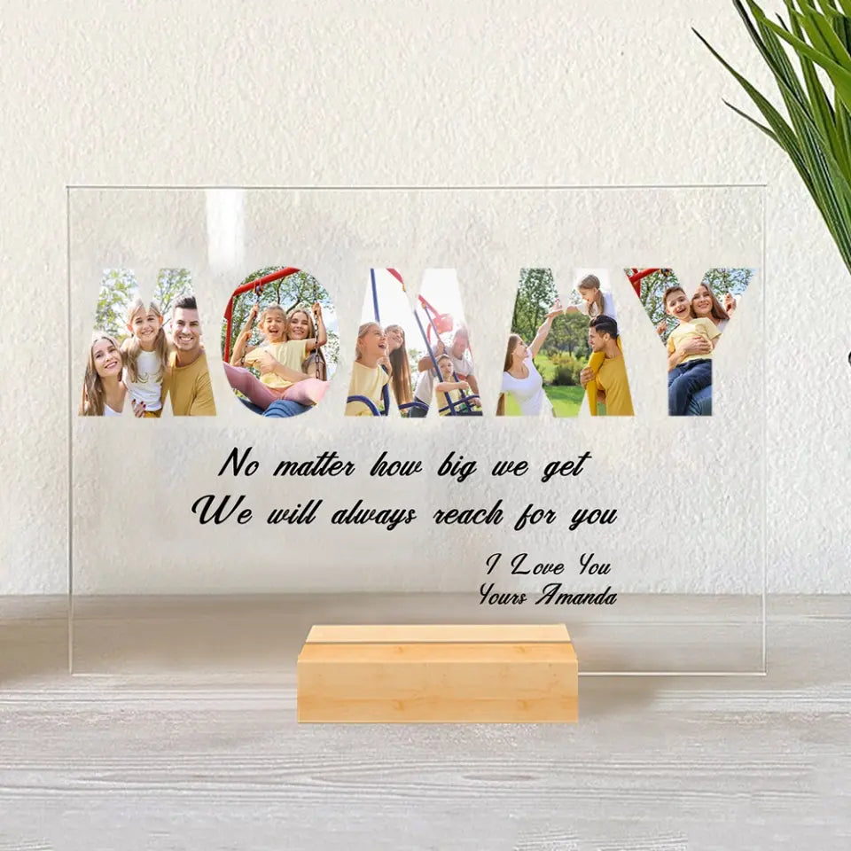 MOMMY Custom Photo Acrylic Plaque Gift, Mother's Day Gift