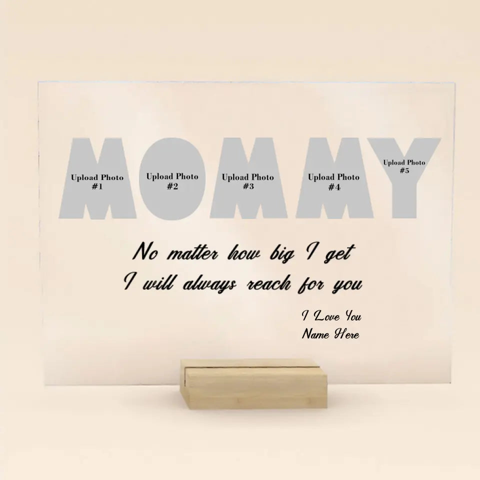 MOMMY Custom Photo Acrylic Plaque Gift, Mother's Day Gift