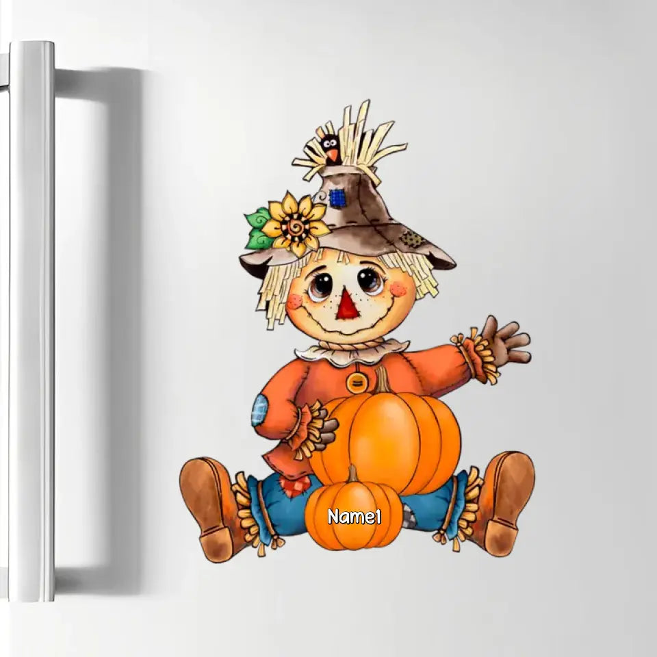 Fall Seasons, Pumpkin Grandma- Mom Personalized Sticker Decal