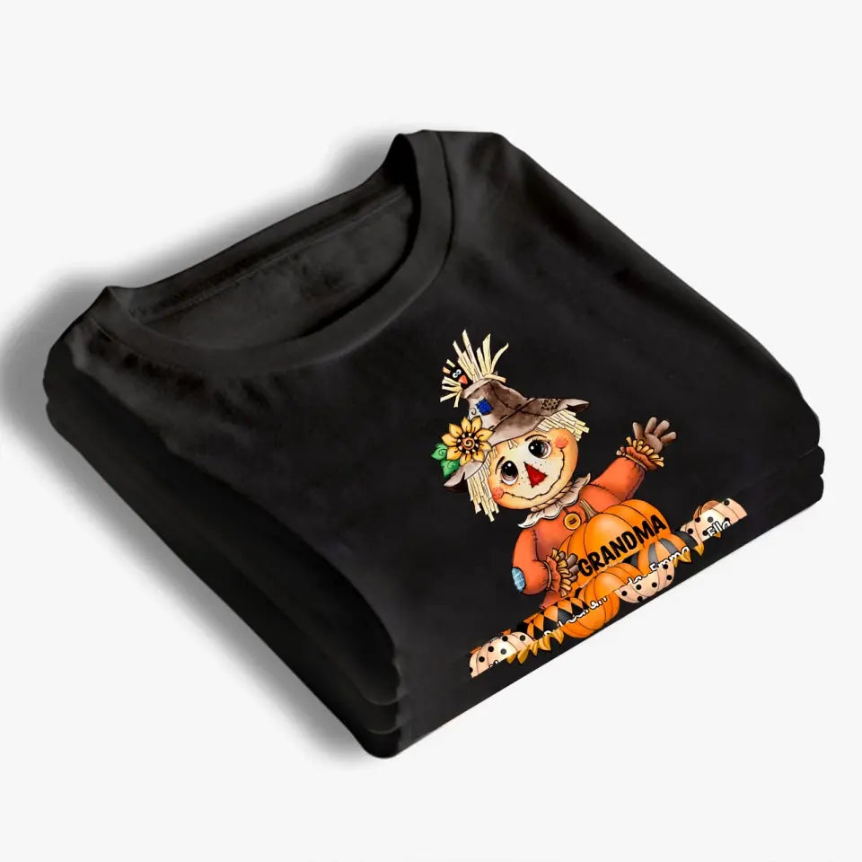 Fall Seasons, Pumpkin Grandma- Mom Personalized Shirt