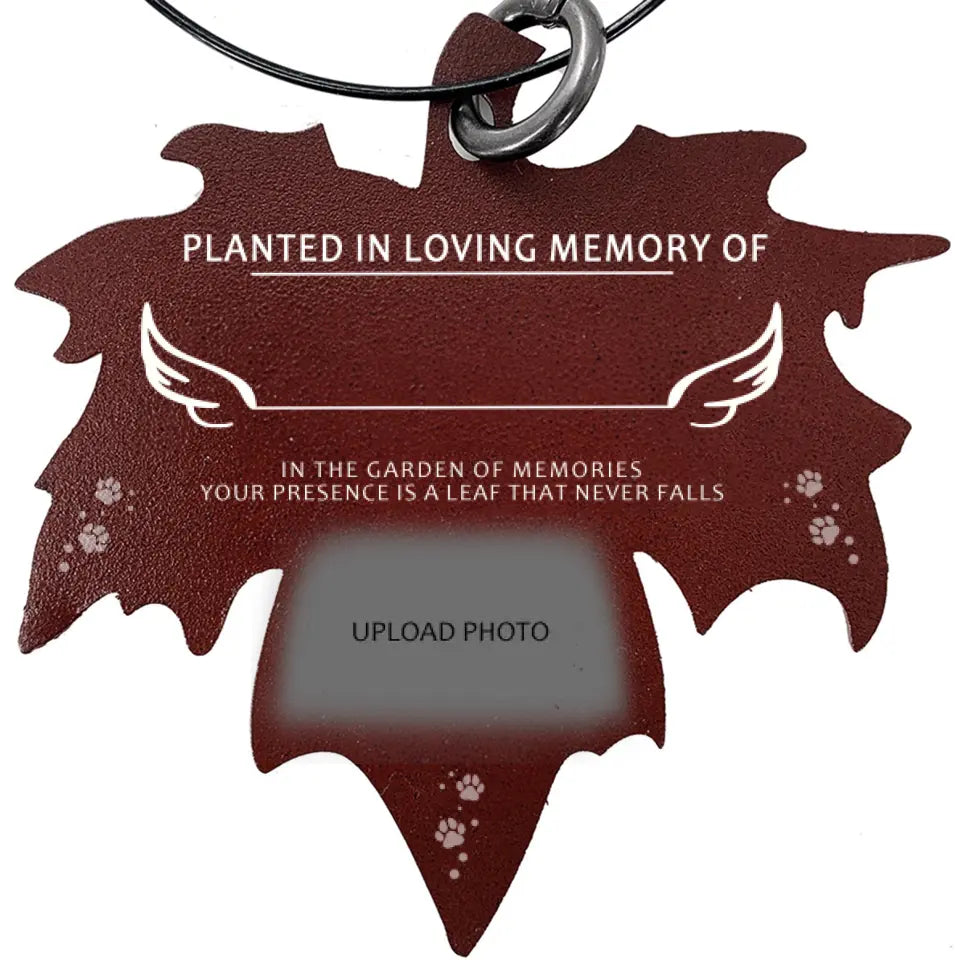 Your Presence is a Leaf That Never Falls - Personalized Memorial Tree Dedication Metal Plaque