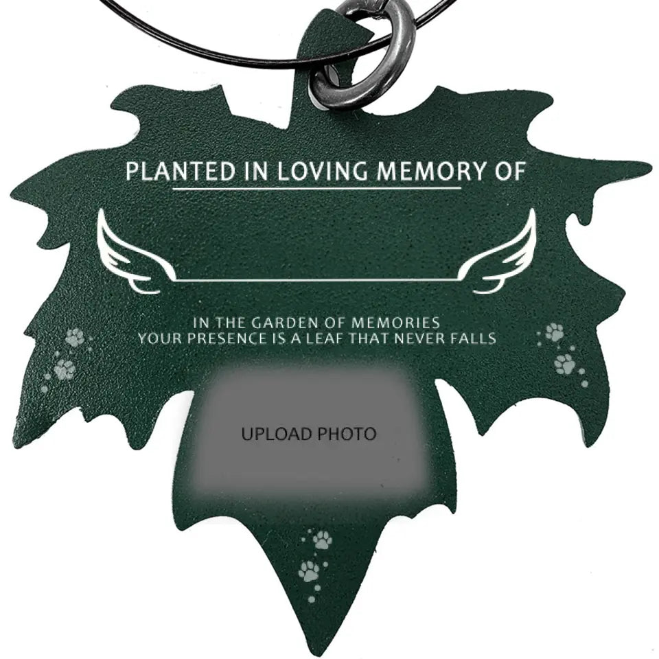 Your Presence is a Leaf That Never Falls - Personalized Memorial Tree Dedication Metal Plaque