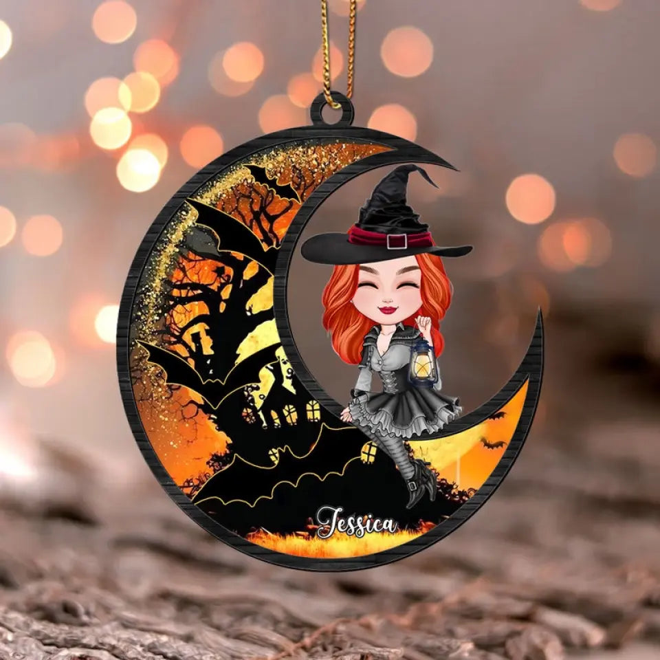 Gift For Witch Lover, Halloween Gift - Personalized Ornament